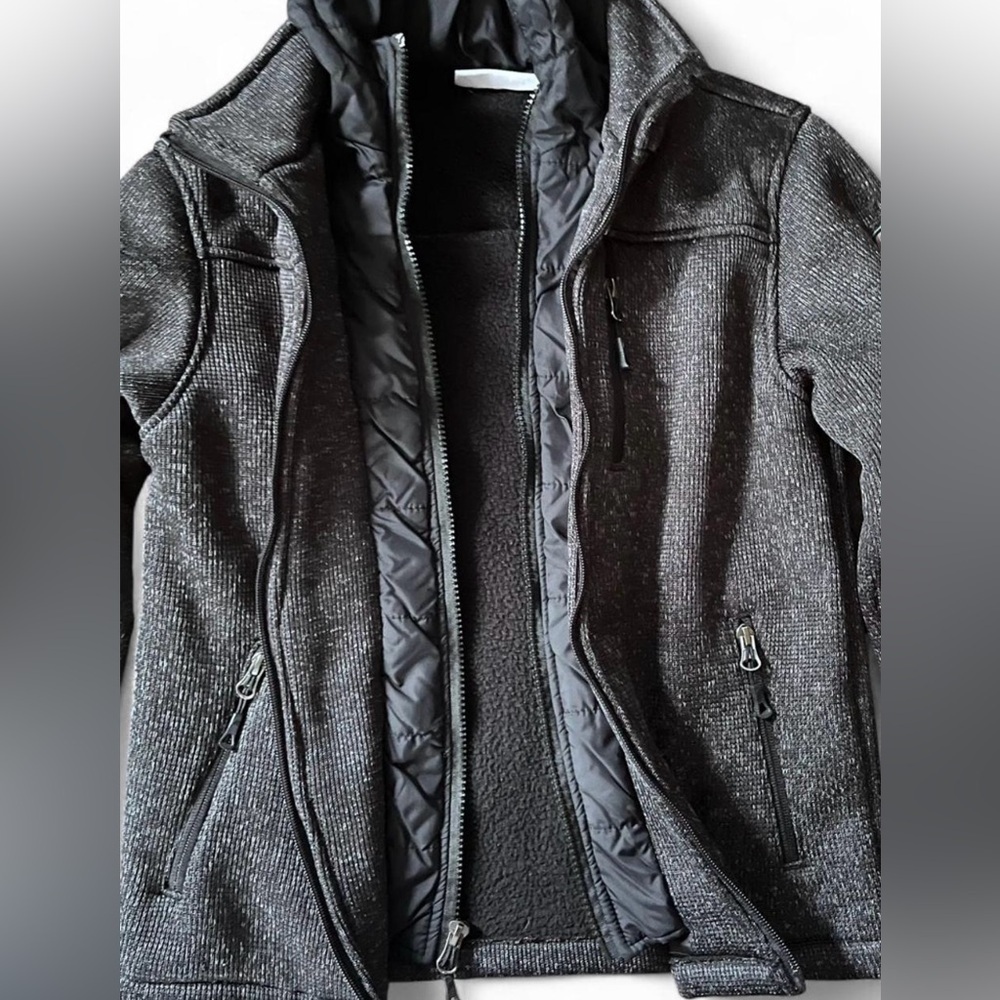 Ben Sherman Charcoal Gray Kids Fleece Lined Jacket Size S (8) - Picture 8 of 8